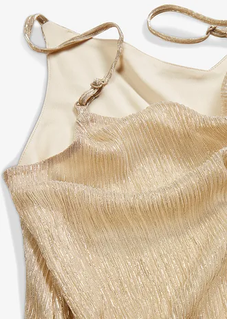 Spaghetti top met glitter • ijskoffie • bonprix online shop