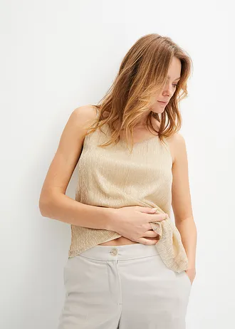 Top bretelles spaghetti avec fil lurex • café liégeois • Boutique bonprix