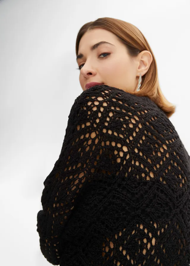 Ajour vest • zwart • product-page.page-title-suffix