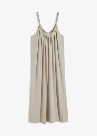 Jersey jurk van een zachte modalmix • steengrijs • bonprix online shop