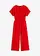 Overal s krátkým rukávem, barva: sytě červená