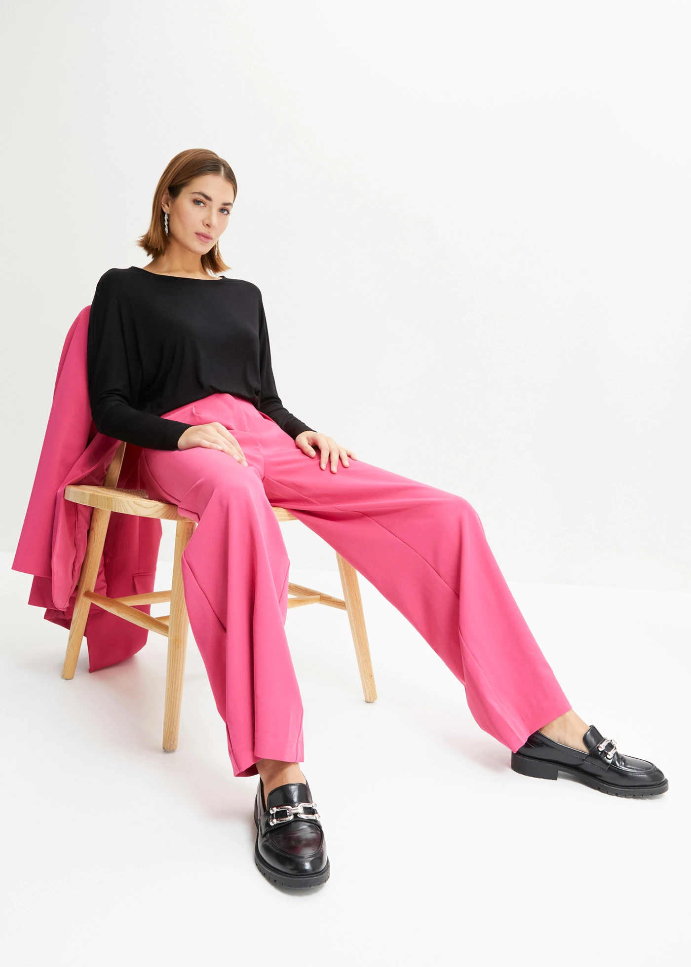 Tričko s dlouhým rukávem z měkké směsi s viskózou • černá • bonprix obchod