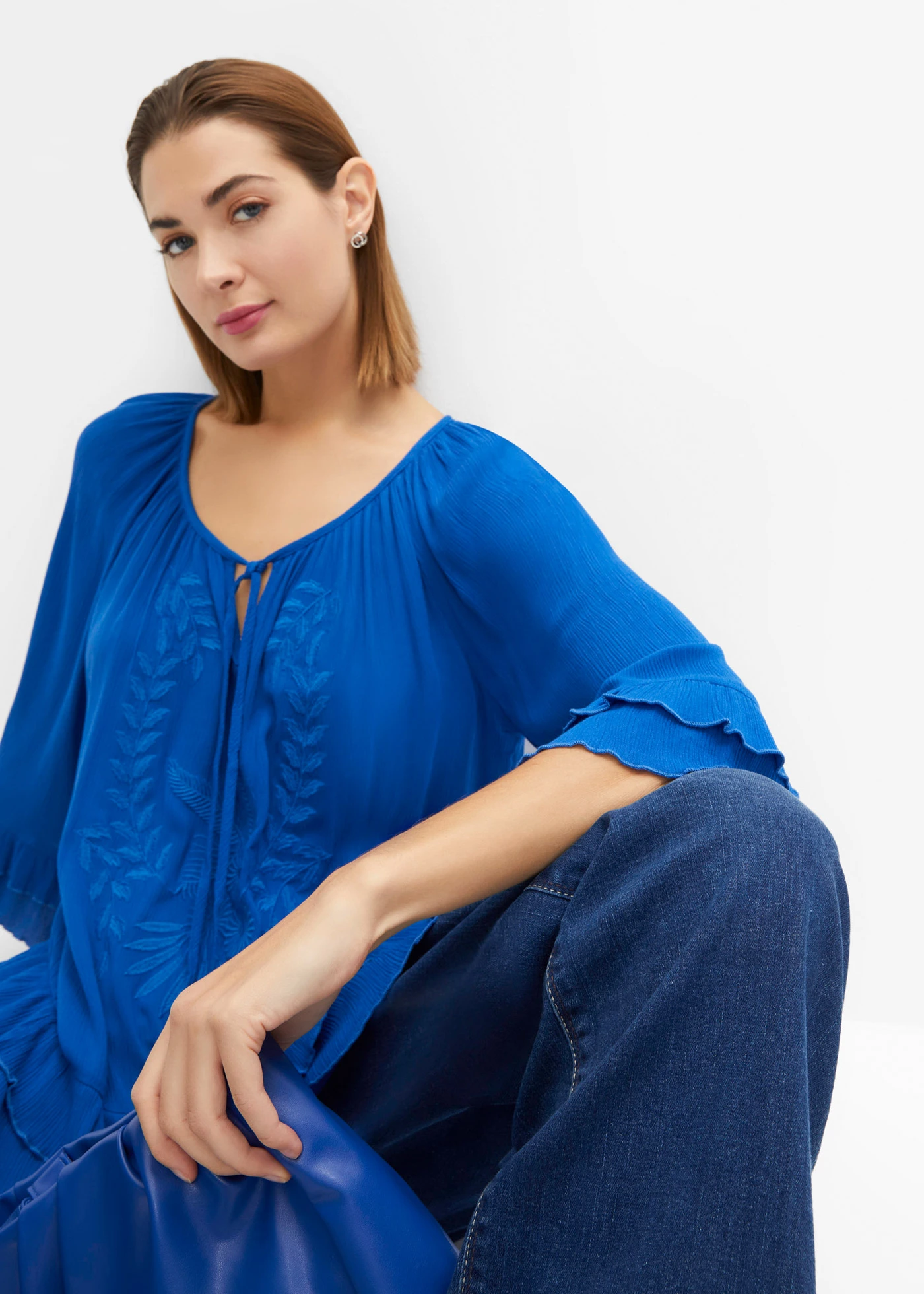 Tuniek van zachte viscose • arctisch blauw • bonprix online shop