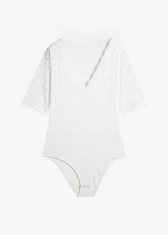 Kanten body • wolwit • bonprix online shop