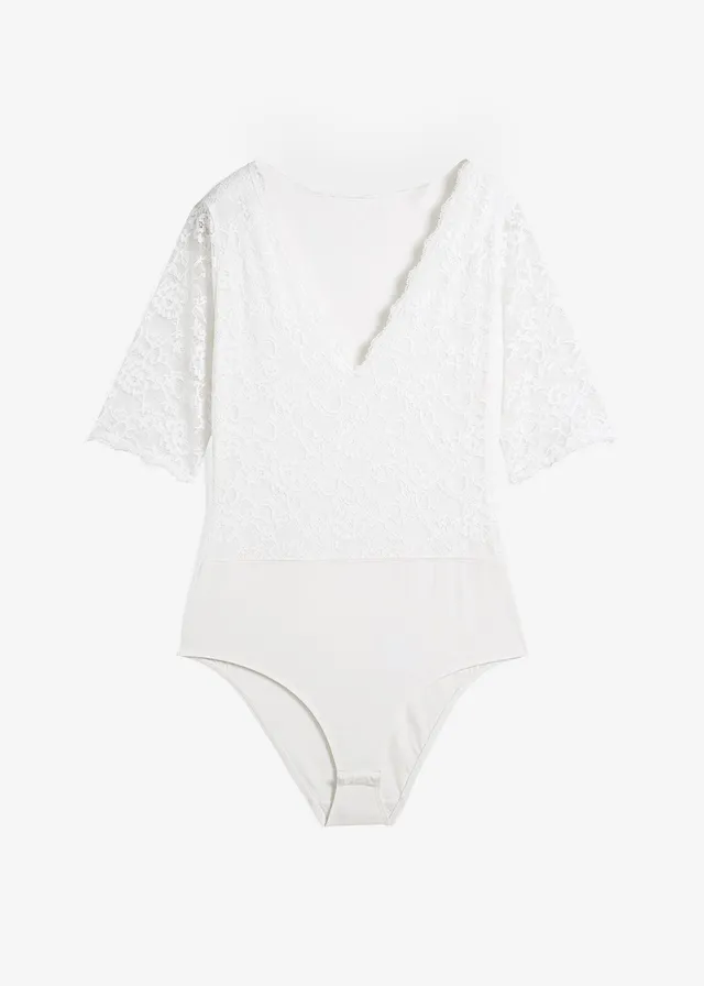 Kanten body • wolwit • bonprix online shop