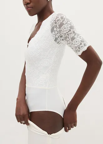 Kanten body • wolwit • bonprix online shop