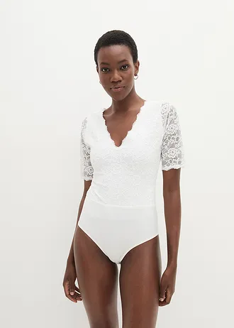 Kanten body • wolwit • bonprix online shop