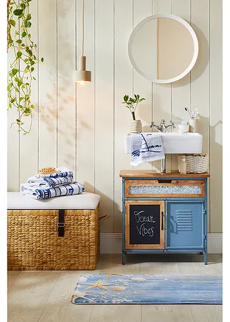 Tapis de bain à mémoire de forme • bleu • Boutique bonprix