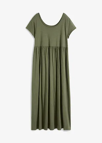 Robe midi en coton • olive • Boutique bonprix