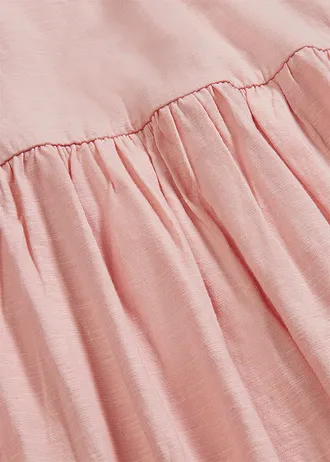 Midi šaty z čistej bio bavlny • cukríkovo ružová • obchod bonprix