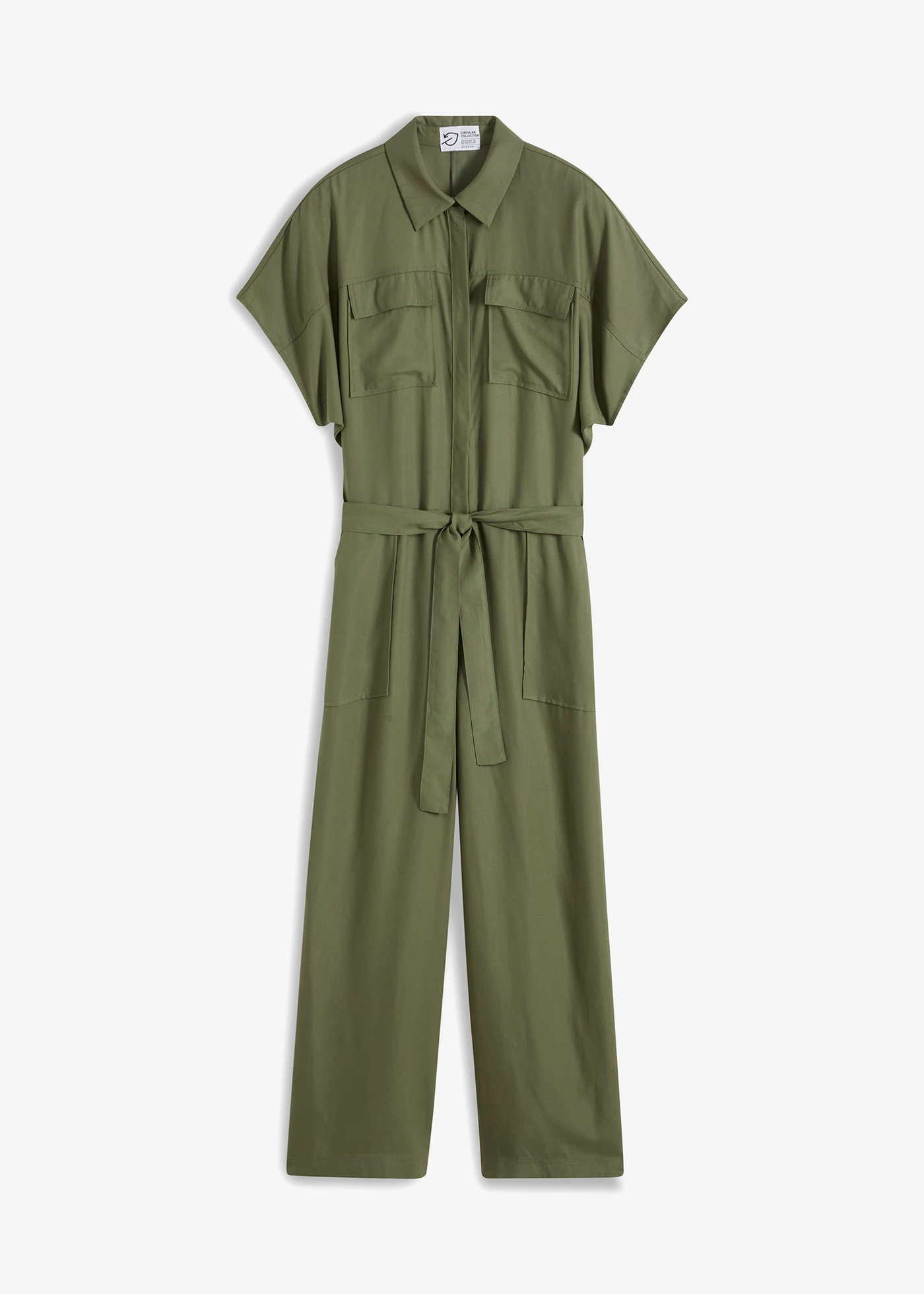 Jumpsuit van soepel lyocell • olijfgroen • bonprix online shop
