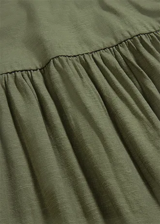 Robe midi en coton • olive • Boutique bonprix