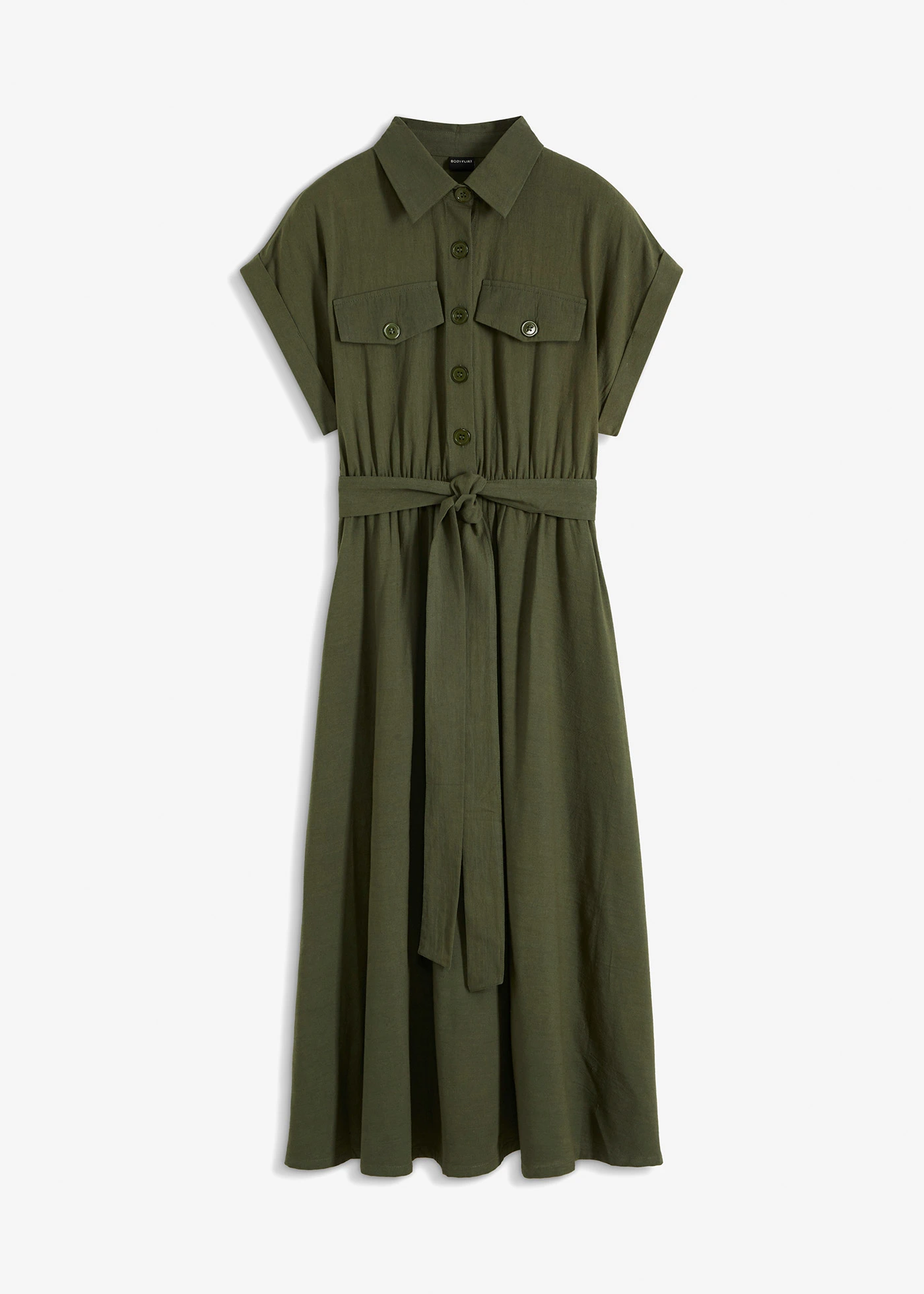 Robe midi 100% coton • olive • product-page.page-title-suffix