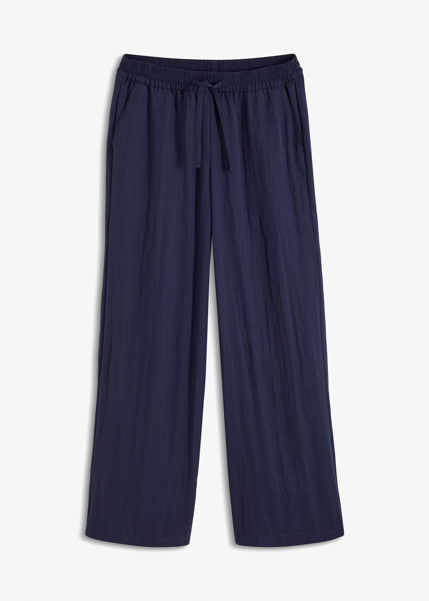 Pantalon large à pinces, taille élastiquée • bleu foncé • product-page.page-title-suffix