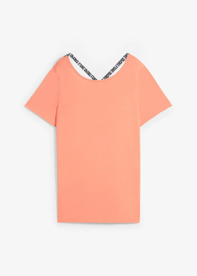 T-shirt long de sport avec décolleté dos
