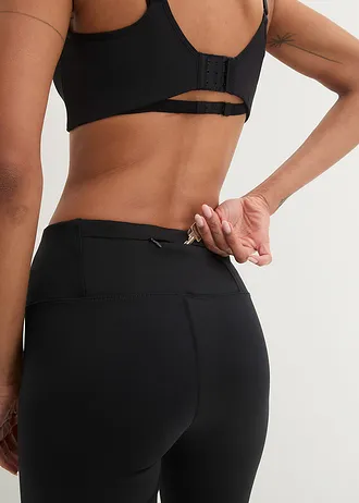 Outdoor legging met Ocean Bound Plastic, bermudalengte • zwart • bonprix online shop