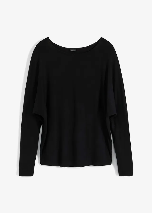 Longsleeve in een zachte viscosemix