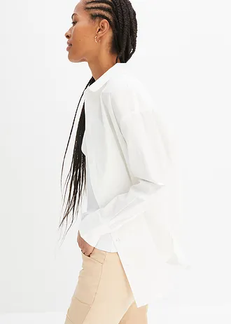 Chemise oversize 100% coton • blanc • Boutique bonprix