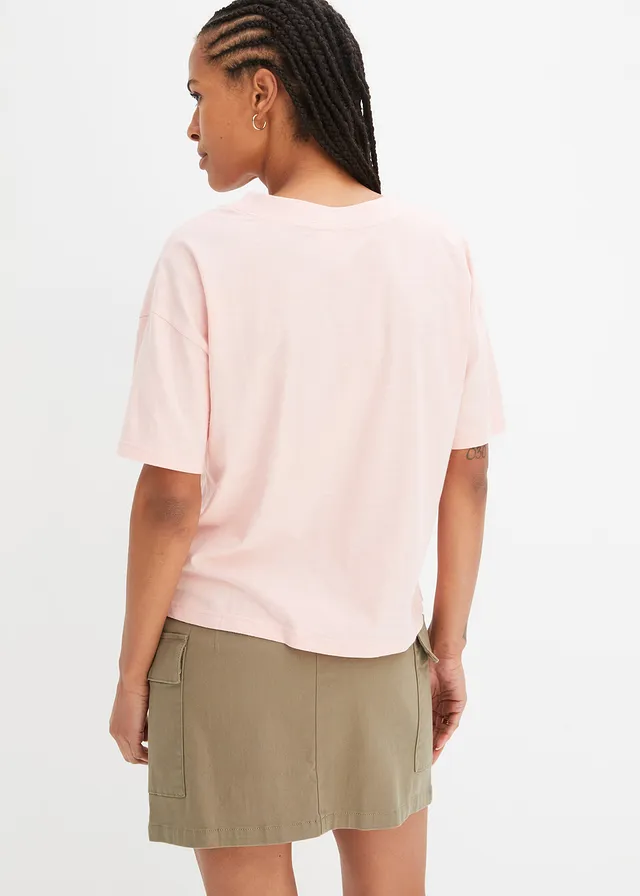 T-shirt oversize 100% coton, Couleur: rose bonbon