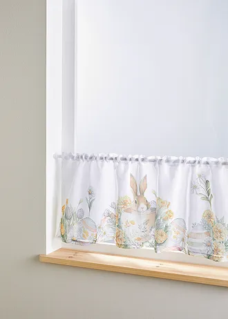 Ablaktábla függöny nyuszis mintával • fehér/színes • bonprix áruház