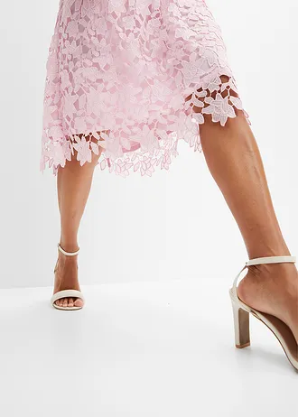 Jurk met guipure kant • kristalroze • bonprix online shop