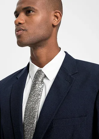 Costume 4 pièces avec chemise et cravate, regular • bleu foncé-blanc-bleu poudré • Boutique bonprix