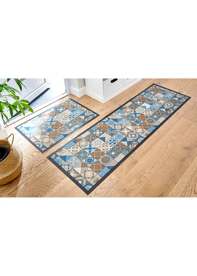Tapis de protection mosaïque, Couleur: bleu
