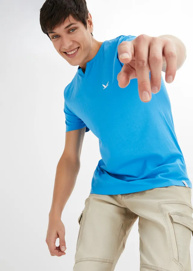 T-shirt (set van 2) • mediterraan blauw+grijs gemêleerd • product-page.page-title-suffix