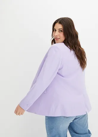 Blazer met een knoop, Kleur: lichtviolet