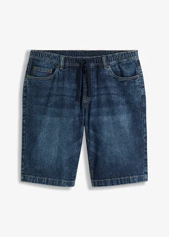 Licht stretch jeans instap bermuda , slim fit