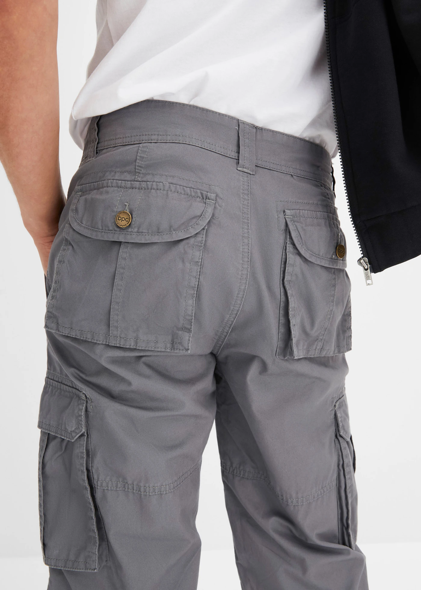 Bermuda long, regular • gris fumé • Boutique bonprix