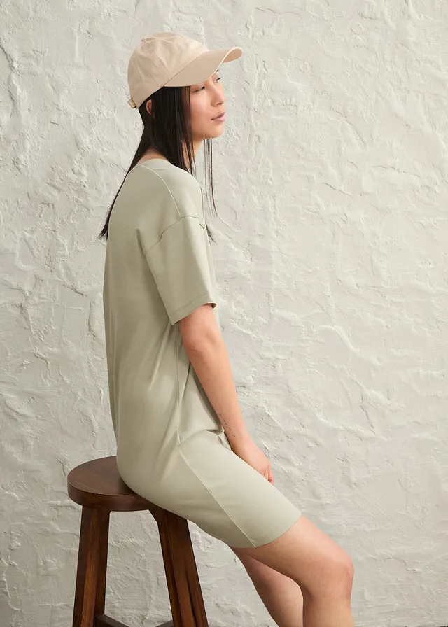 Lot de 2 robes oversize 100% coton • bleu foncé + gris vert • product-page.page-title-suffix