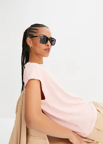 Tričko z měkké viskózy • sladká růžová • bonprix obchod