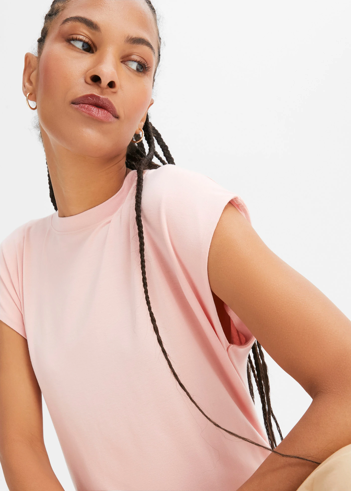 T-shirt van zachte viscose • zoet roze • bonprix online shop