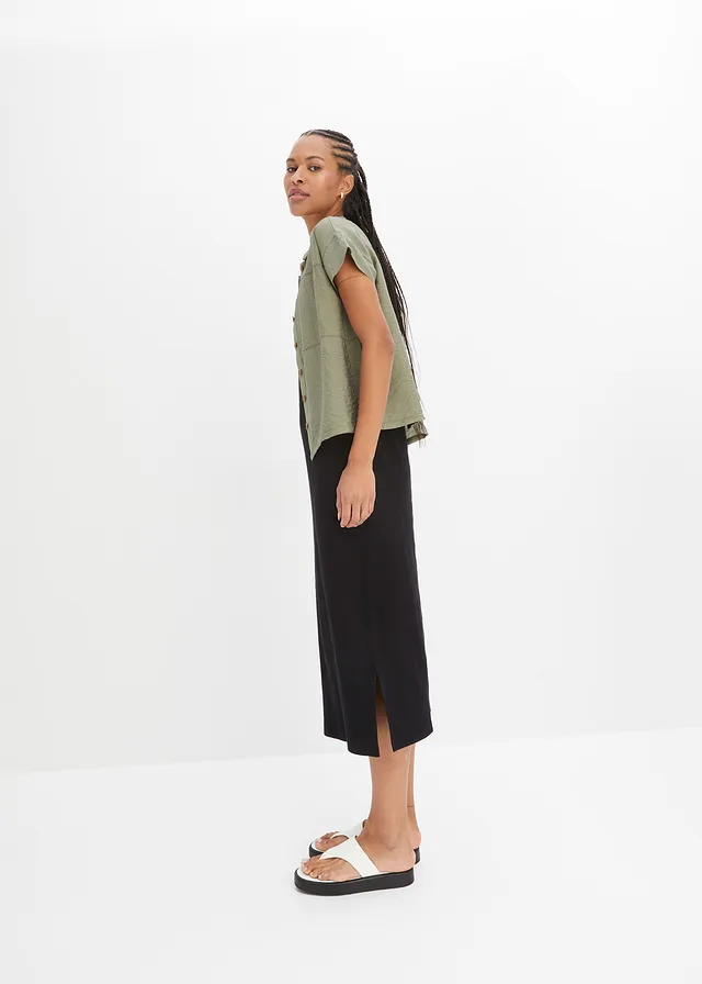 Robe en jersey coton extensible • noir • product-page.page-title-suffix
