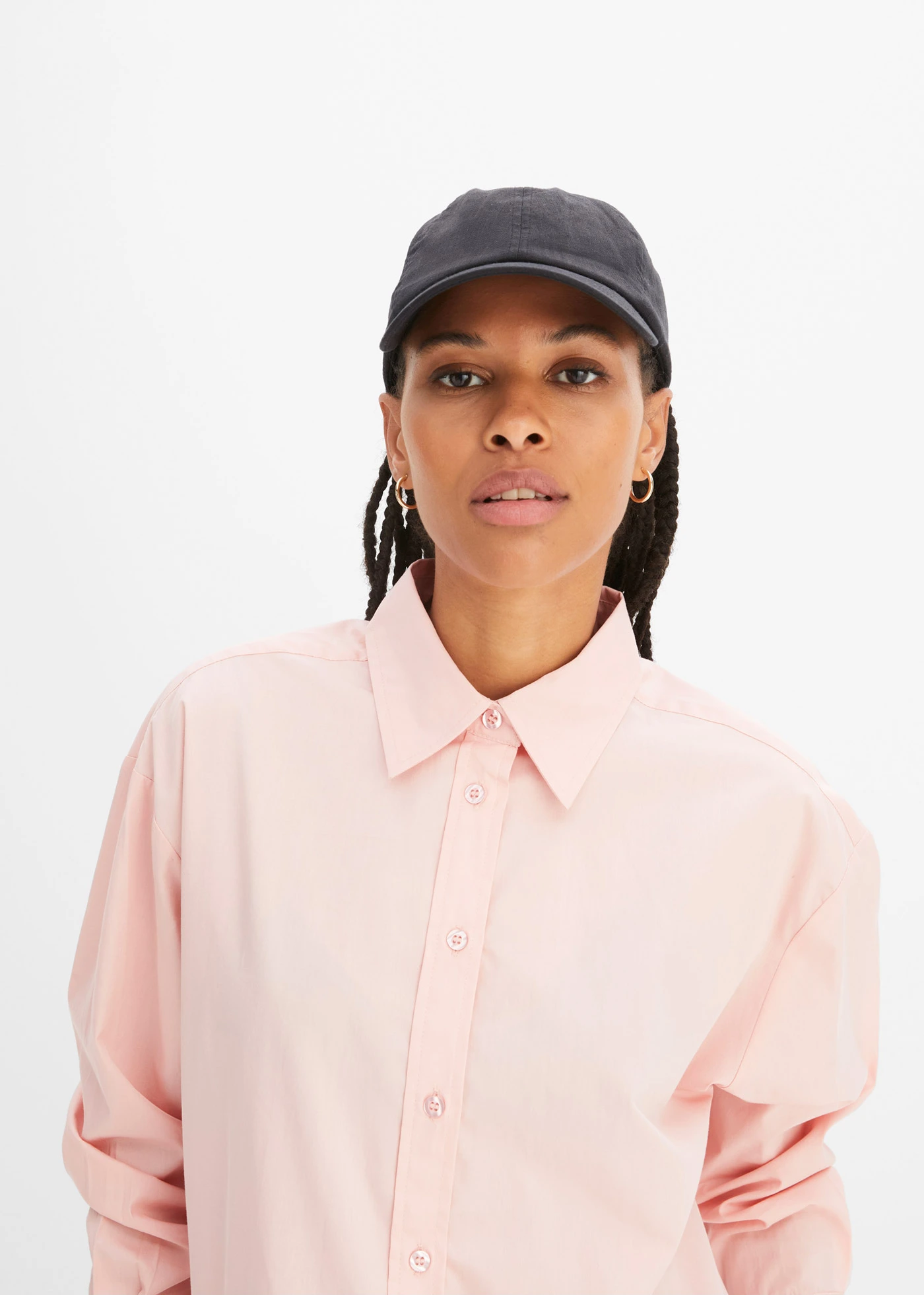 Oversized overhemdblouse met knoopsluiting • zoet roze • bonprix online shop