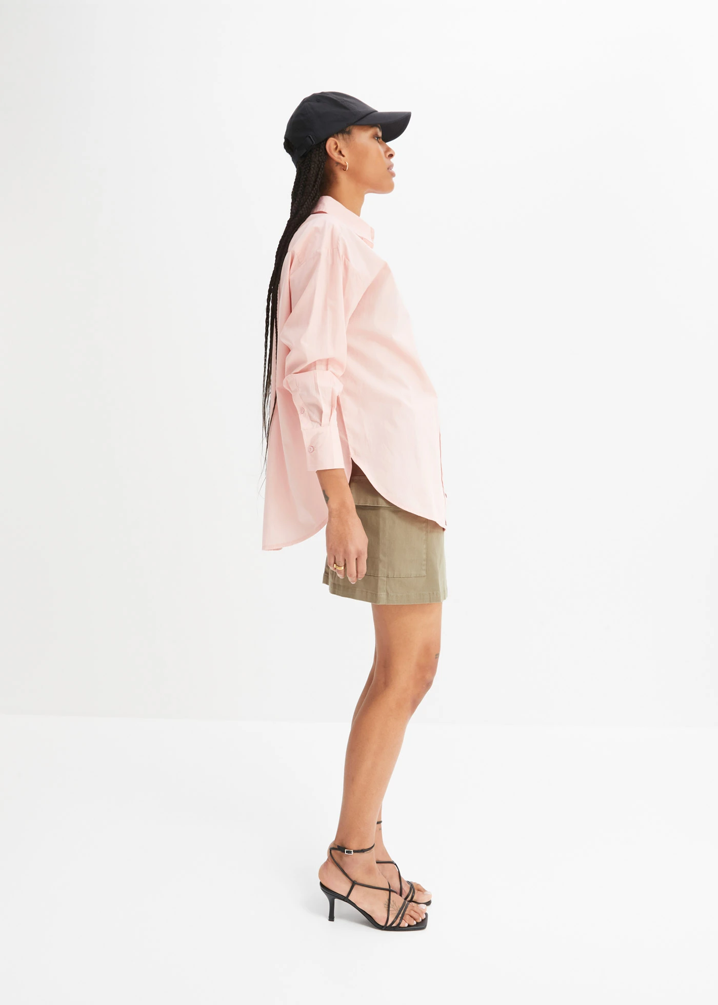 Oversized overhemdblouse met knoopsluiting • zoet roze • bonprix online shop