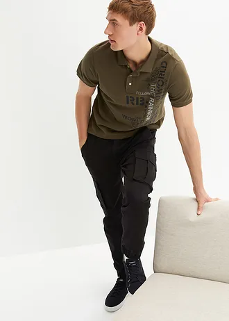 Pantalon jogger cargo droit, regular • noir • Boutique bonprix