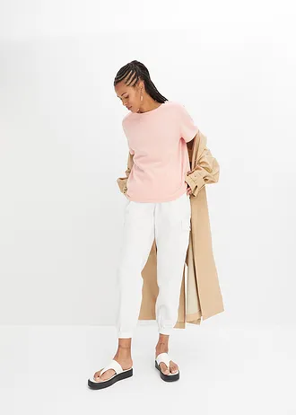 Fijn gebreid shirt van katoen • zoet roze • bonprix online shop