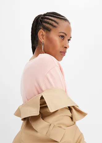 Fijn gebreid shirt van katoen • zoet roze • bonprix online shop