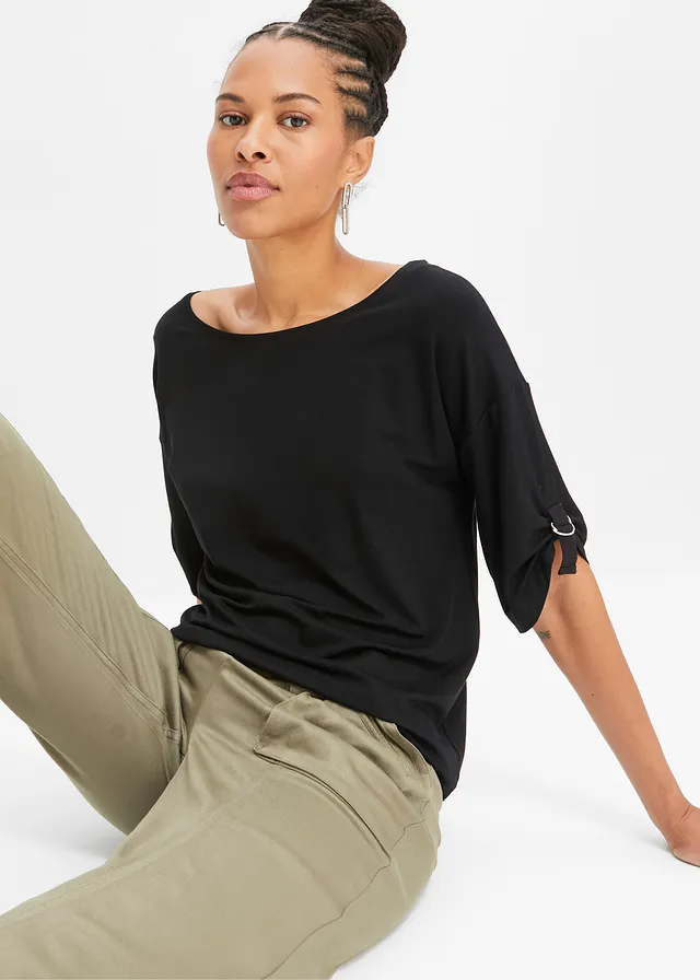 T-shirt à encolure bateau • noir • product-page.page-title-suffix