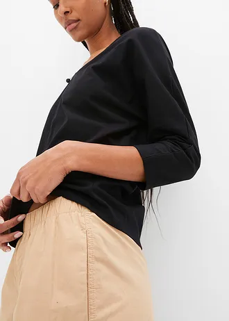 Shirt van biologisch katoen • zwart • bonprix online shop