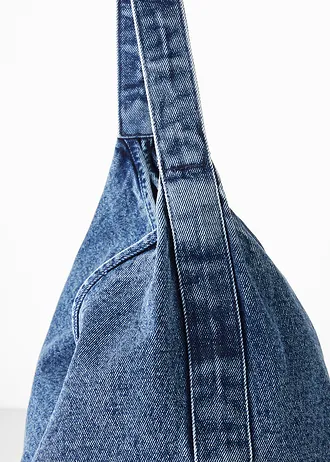 Bevásárló táska farmer anyagból • világoskék denim • bonprix áruház