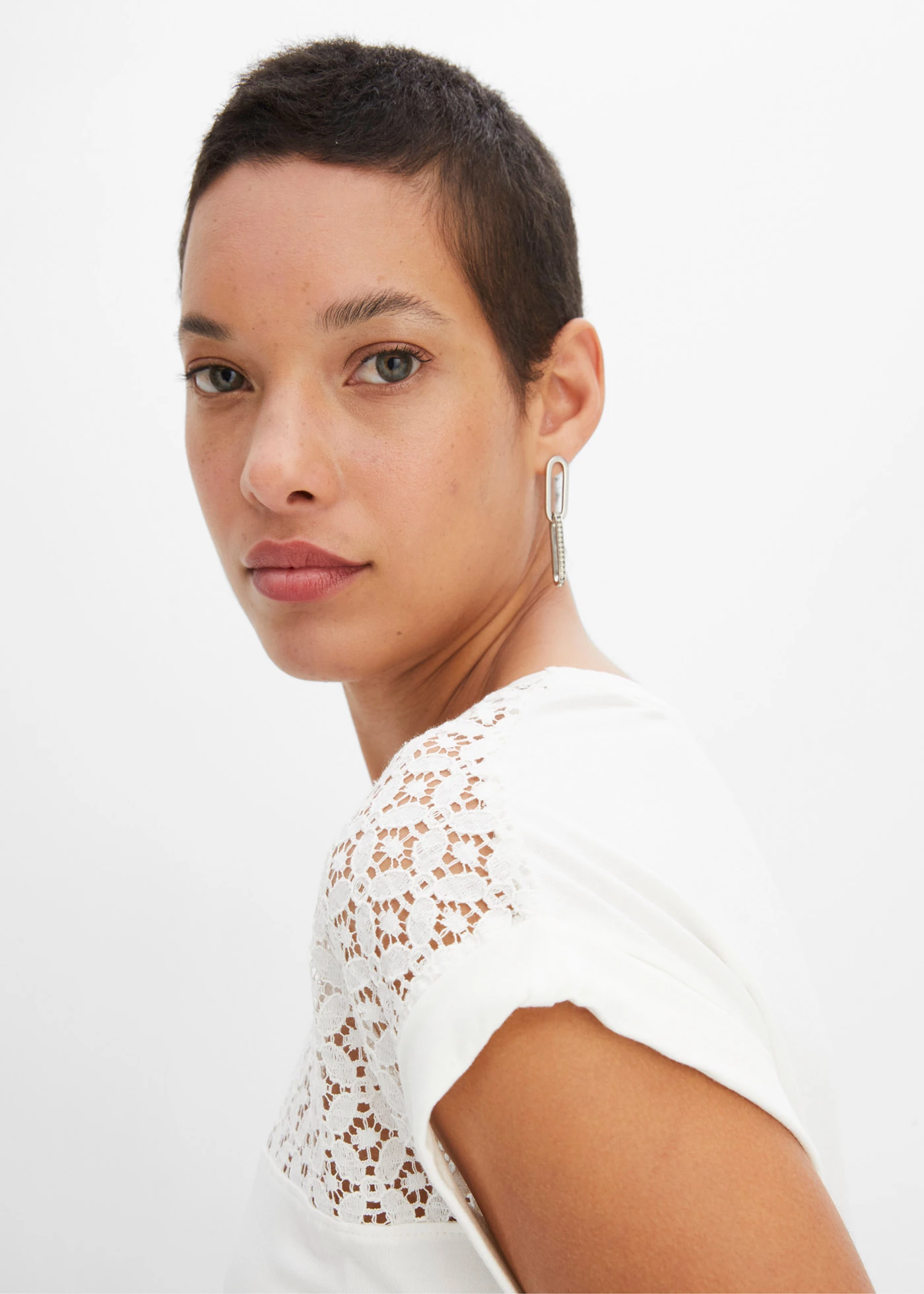 Shirt in een zachte viscosemix • wolwit • bonprix online shop