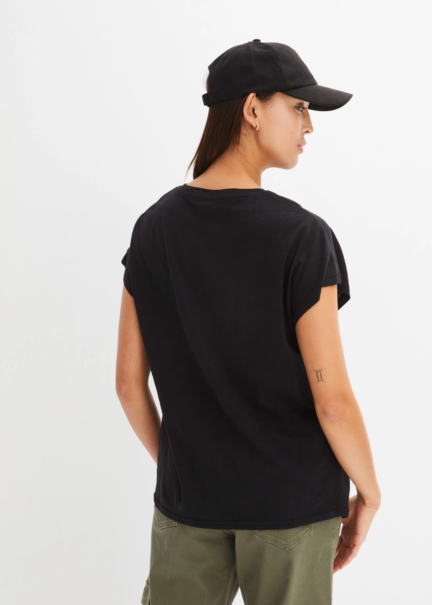 Tričko z čisté organické bavlny • černá • bonprix obchod