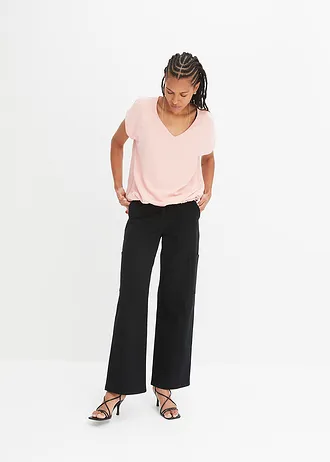 Top s delším zadním dílem, barva: sladká růžová