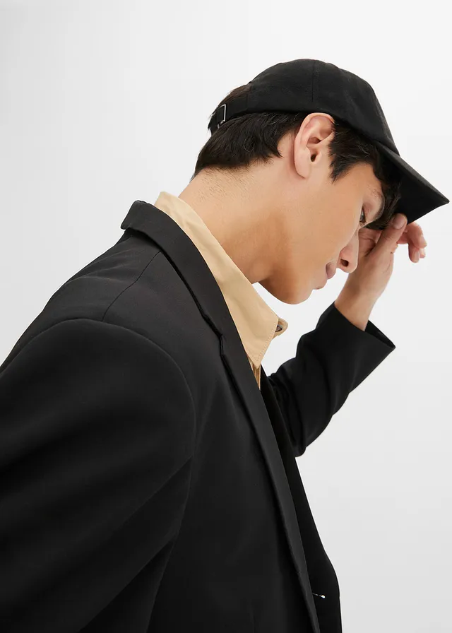 Mix & match colbert, regular fit • zwart • product-page.page-title-suffix