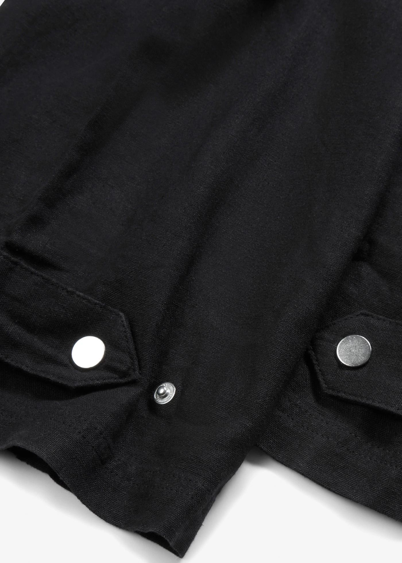 Cargo broek met linnen • zwart • bonprix online shop