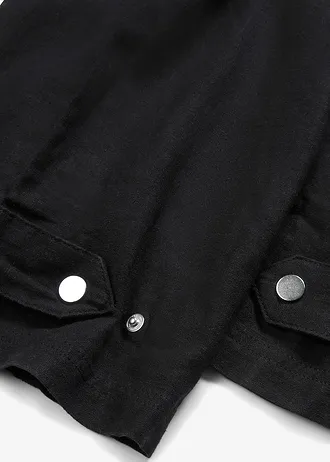 Cargo broek met linnen • zwart • bonprix online shop