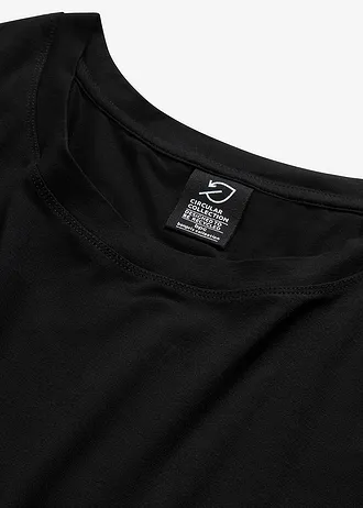 Oversize tričko ze splývavé viskózy • černá • bonprix obchod